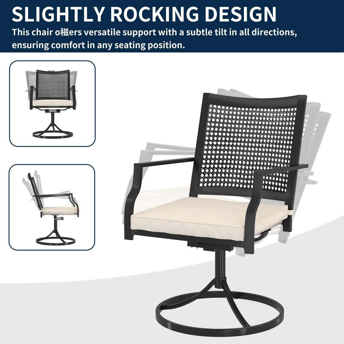 Set da pranzo per esterni da 9 pezzi con tavolo da pranzo estensibile