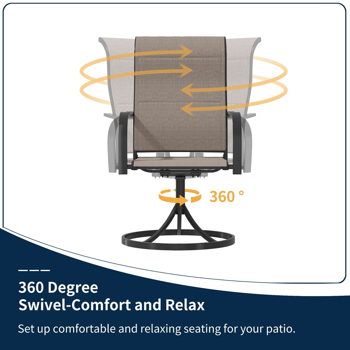 Set da pranzo da patio da 9 pezzi con tavolo da pranzo estensibile