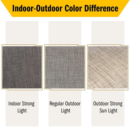 MAISON ARTS Set da pranzo per patio da 9 pezzi, tavolo quadrato in metallo da 60 pollici e sedie da pranzo con cinghie