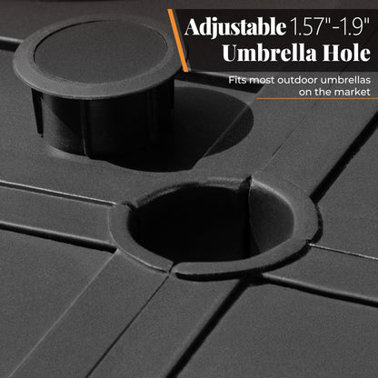 MAISON?ARTS Set da pranzo per patio da 9 pezzi, tavolo quadrato in metallo da 60 pollici e sedie a dondolo da pranzo con cinghie