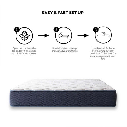 Materasso in memory foam ibrido da 9 pollici, misura media, matrimoniale