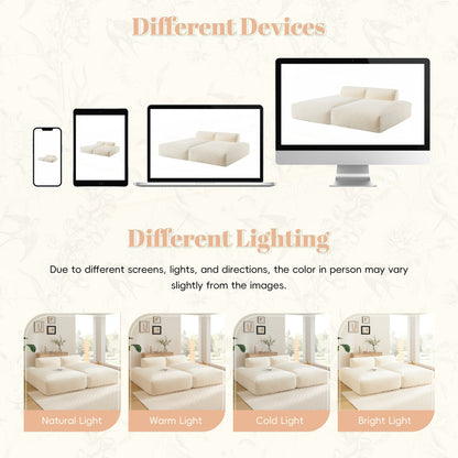 Divano componibile modulare oversize da 90 pollici