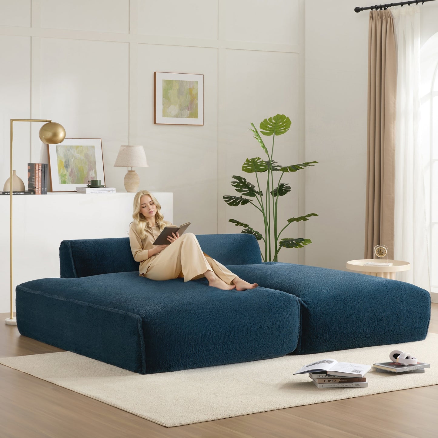 Divano componibile modulare oversize da 90 pollici