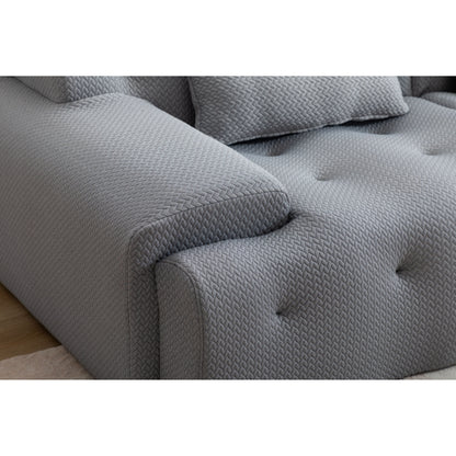 Divano a 2 posti con molle in schiuma da 90 pollici e design senza montaggio