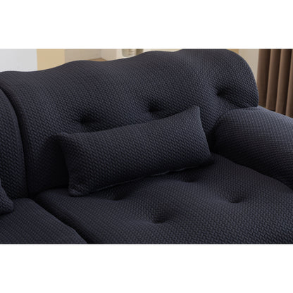 Divano a 2 posti con molle in schiuma da 90 pollici e design senza montaggio