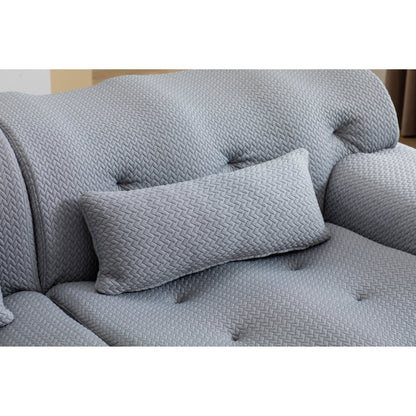 Divano a 2 posti con molle in schiuma da 90 pollici e design senza montaggio