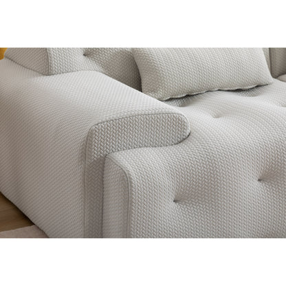 Divano a 2 posti con molle in schiuma da 90 pollici e design senza montaggio