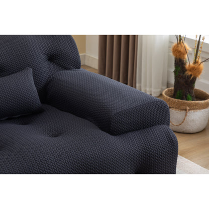 Divano a 2 posti con molle in schiuma da 90 pollici e design senza montaggio