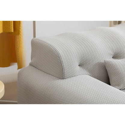 Divano a 2 posti con molle in schiuma da 90 pollici e design senza montaggio