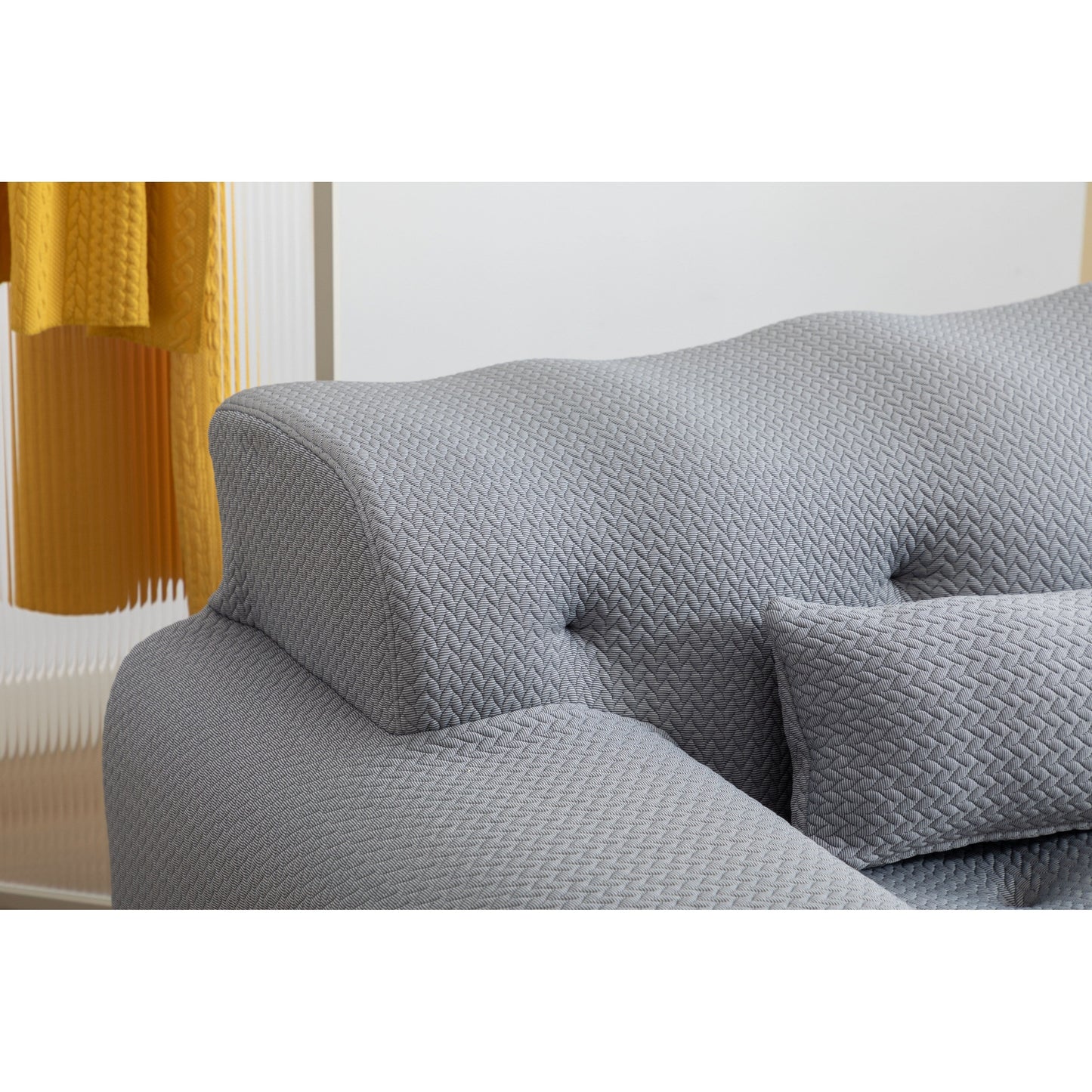 Divano a 2 posti con molle in schiuma da 90 pollici e design senza montaggio