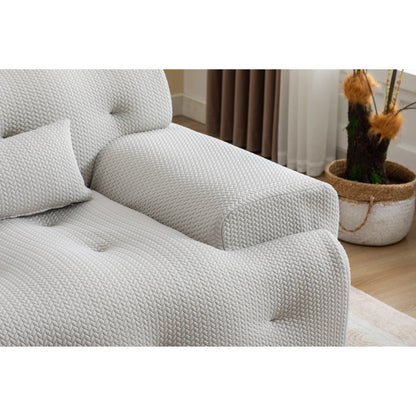 Divano a 2 posti con molle in schiuma da 90 pollici e design senza montaggio