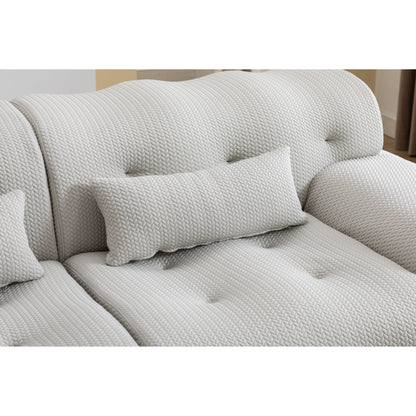 Divano a 2 posti con molle in schiuma da 90 pollici e design senza montaggio