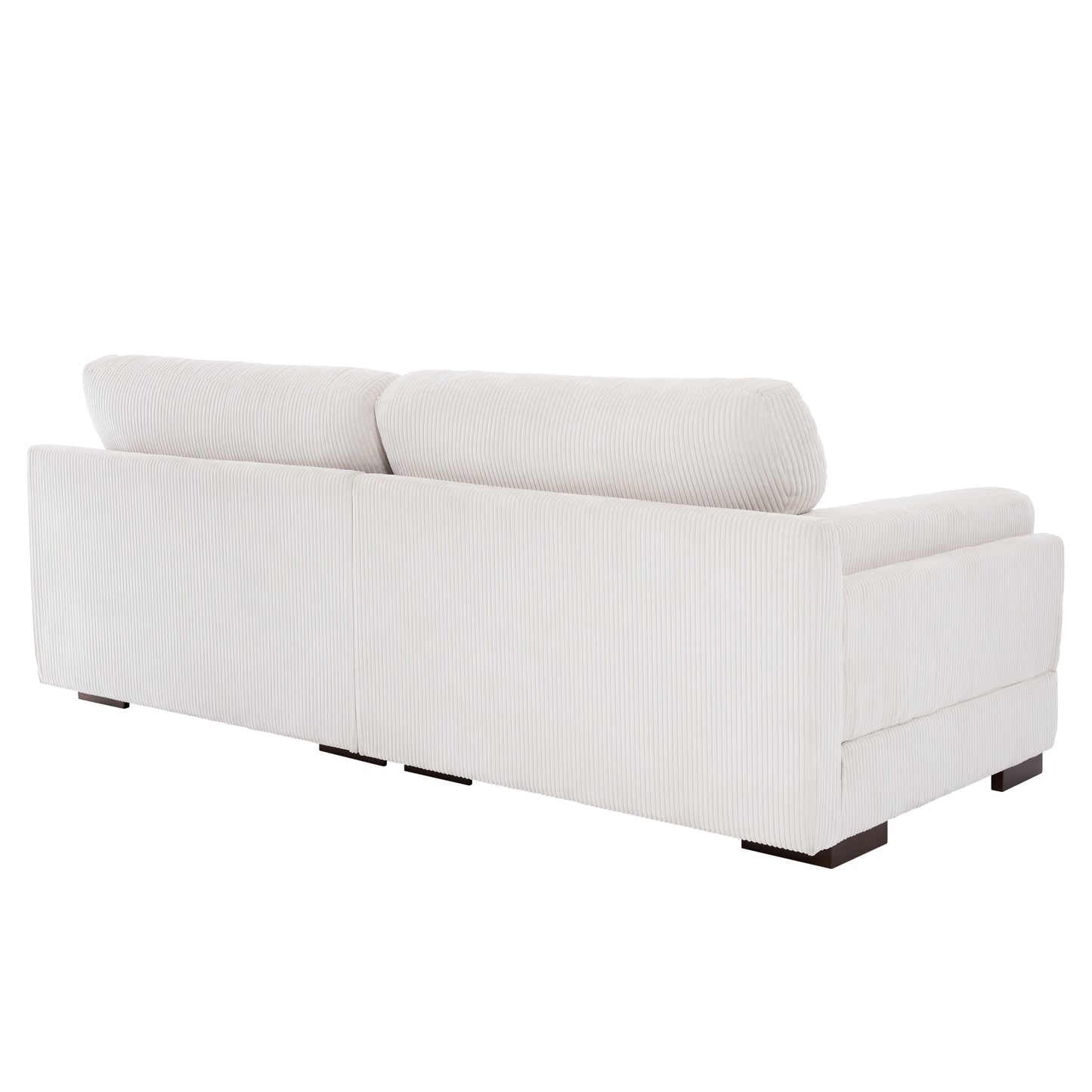 Divano a due posti da 90 pollici, moderno e accogliente, in velluto a coste