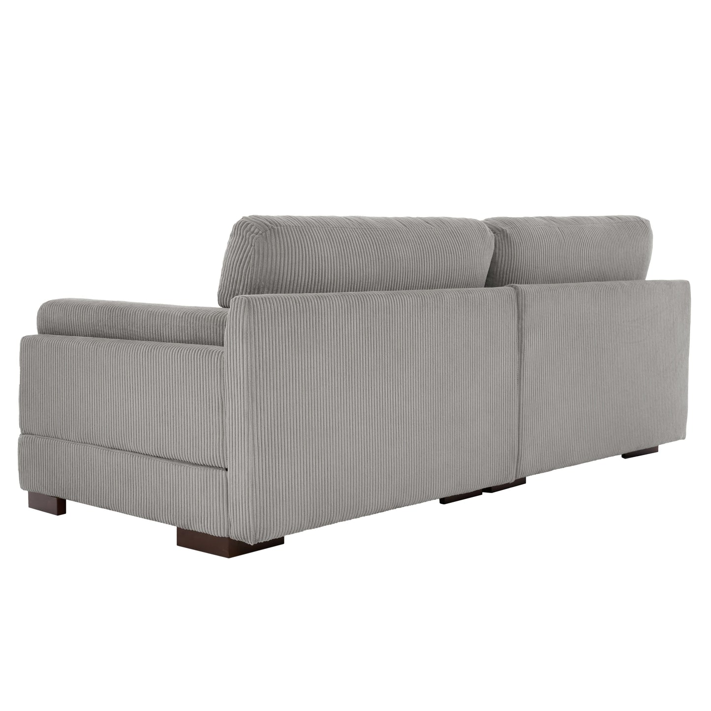 Divano a due posti da 90 pollici, moderno e accogliente, in velluto a coste