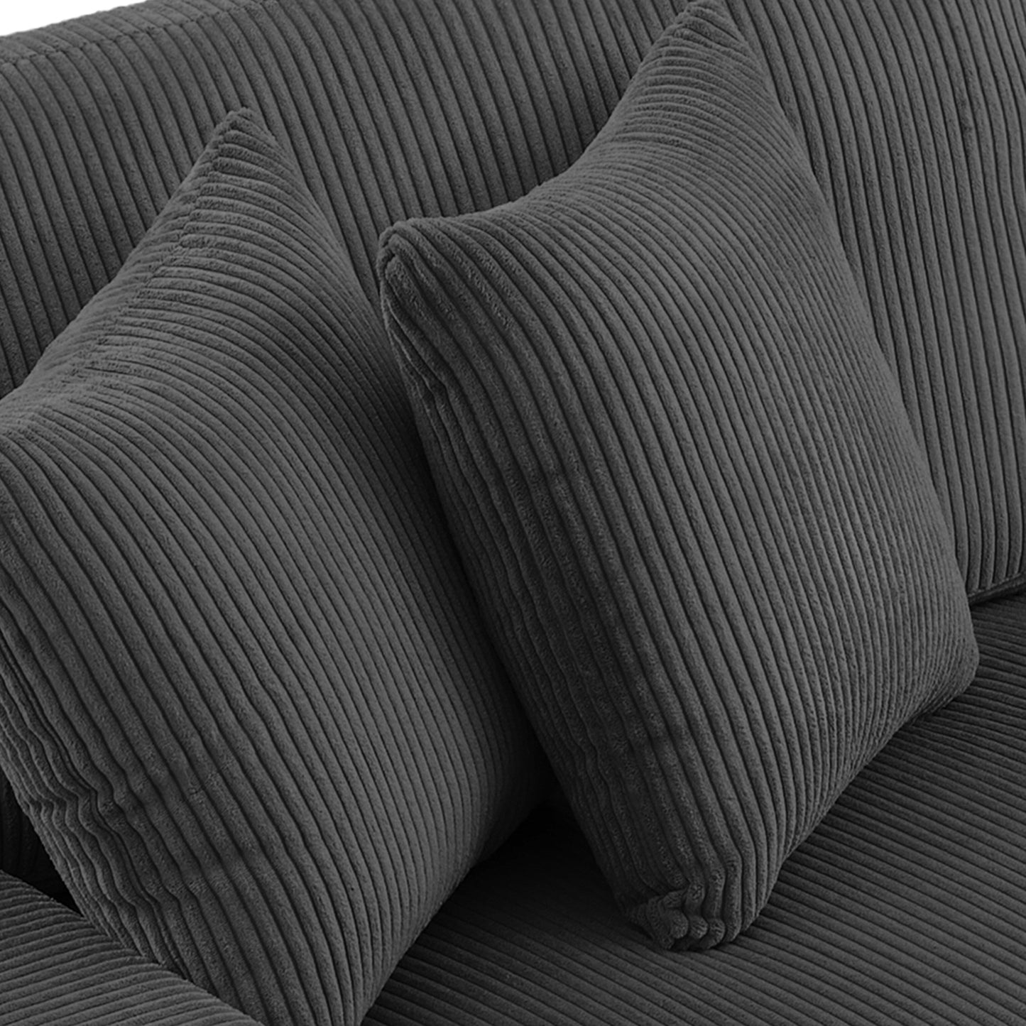 Divano a due posti da 90 pollici, moderno e accogliente, in velluto a coste