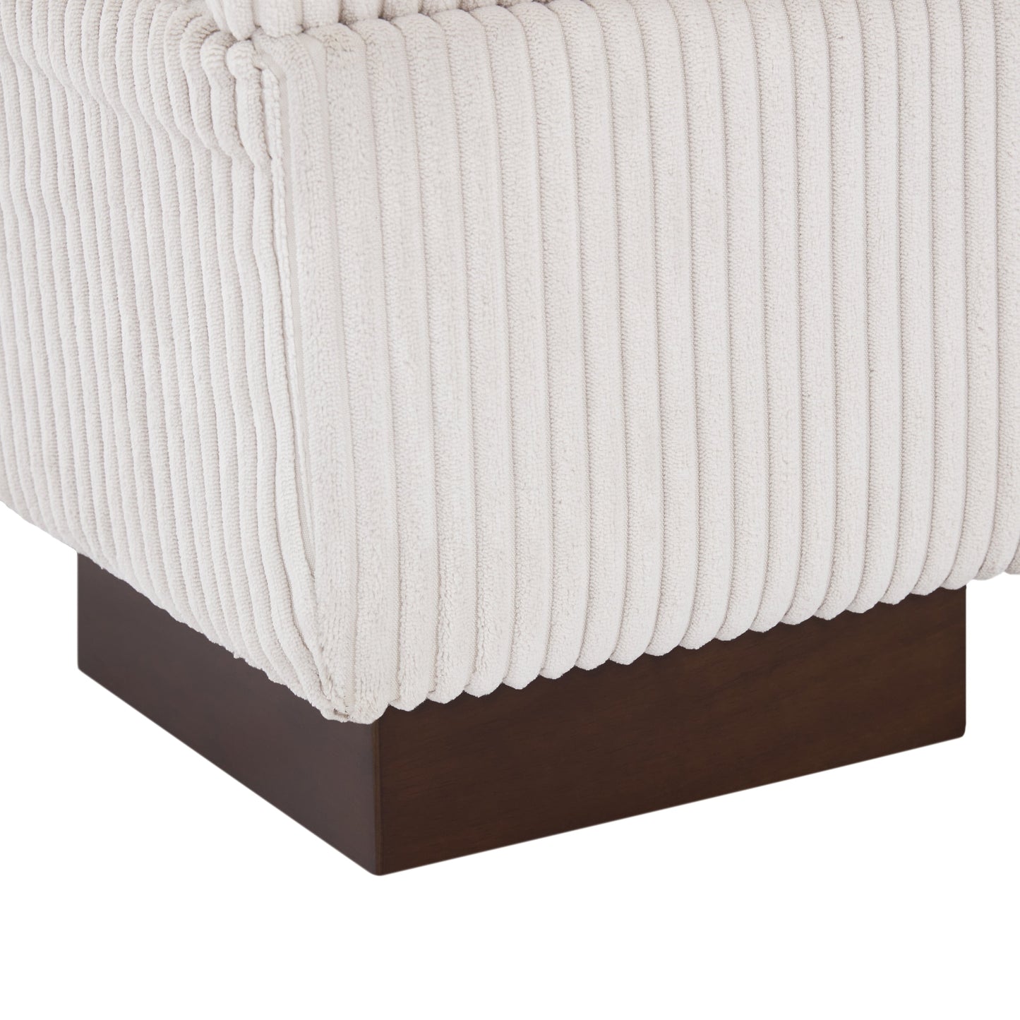 Divano a due posti da 90 pollici, moderno e accogliente, in velluto a coste