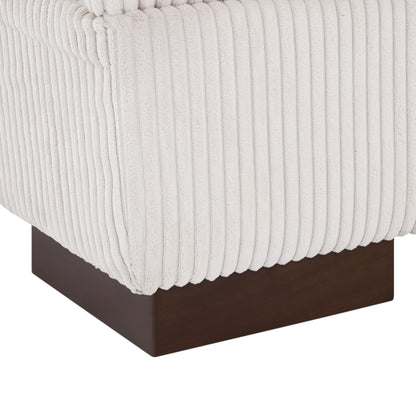 Divano a due posti da 90 pollici, moderno e accogliente, in velluto a coste