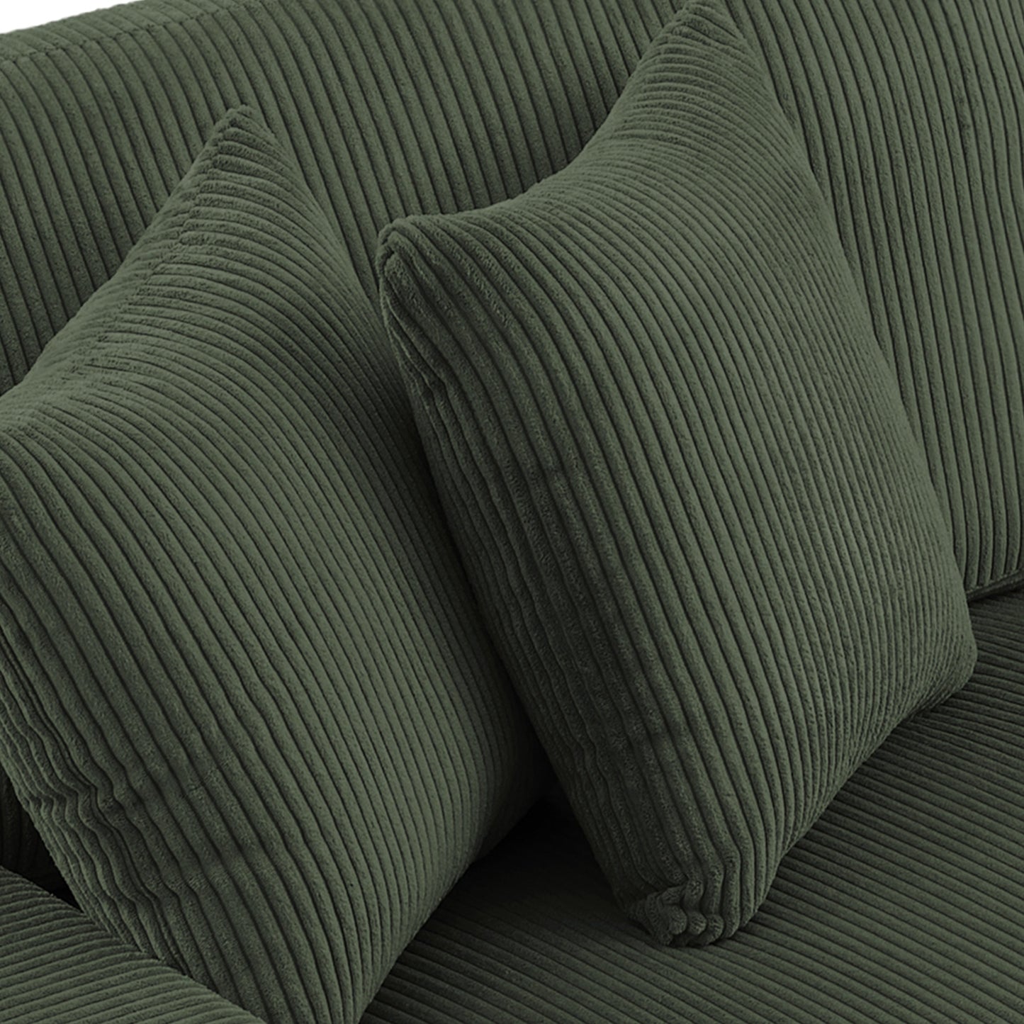 Divano a due posti da 90 pollici, moderno e accogliente, in velluto a coste