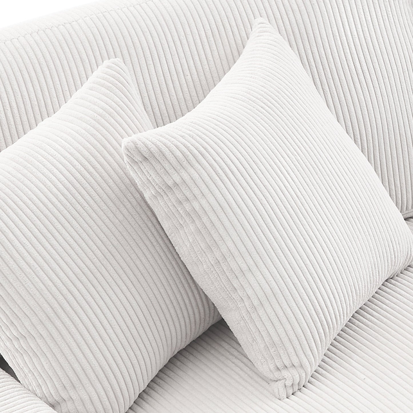 Divano a due posti da 90 pollici, moderno e accogliente, in velluto a coste