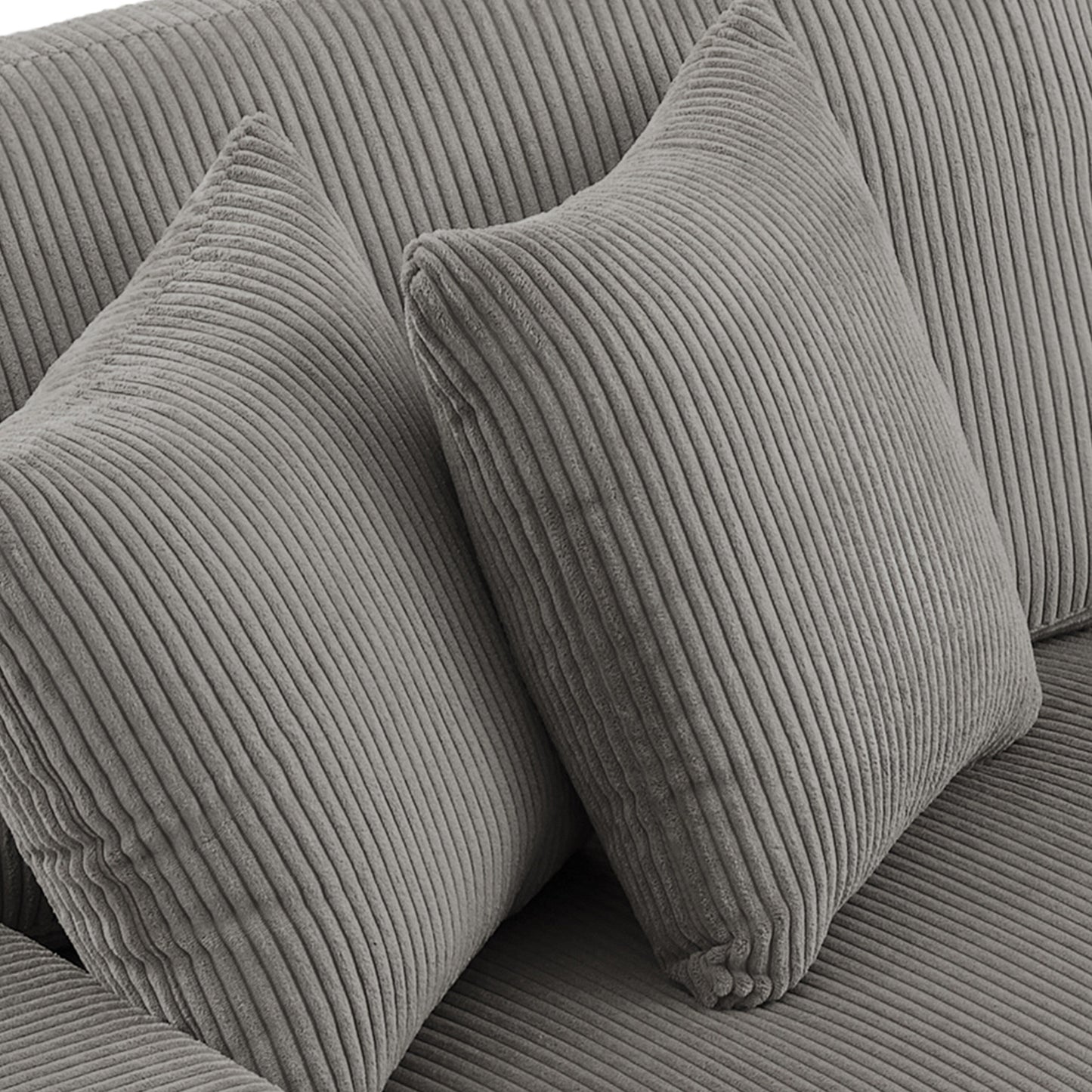 Divano a due posti da 90 pollici, moderno e accogliente, in velluto a coste