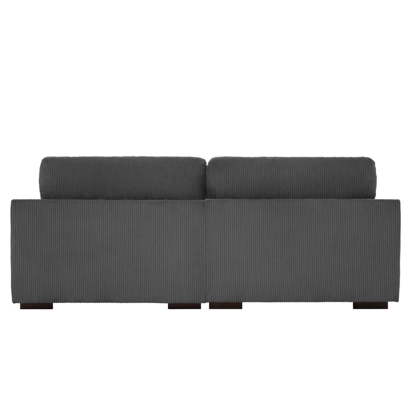 Divano a due posti da 90 pollici, moderno e accogliente, in velluto a coste