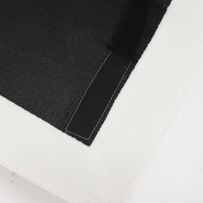 Divano a 2 posti in tessuto da 96,46'' con comodo design imbottito e stile nuvola, piedini in plastica, per soggiorno e appartamento