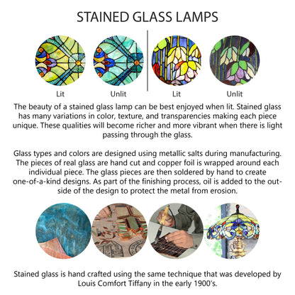 Lampada decorativa in vetro colorato Patch the Pumpkin 9 H - 8,25 L x 8,25 W x 9 H