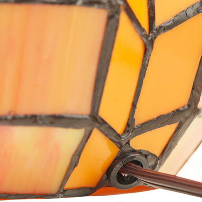 Lampada decorativa in vetro colorato Patch the Pumpkin 9 H - 8,25 L x 8,25 W x 9 H