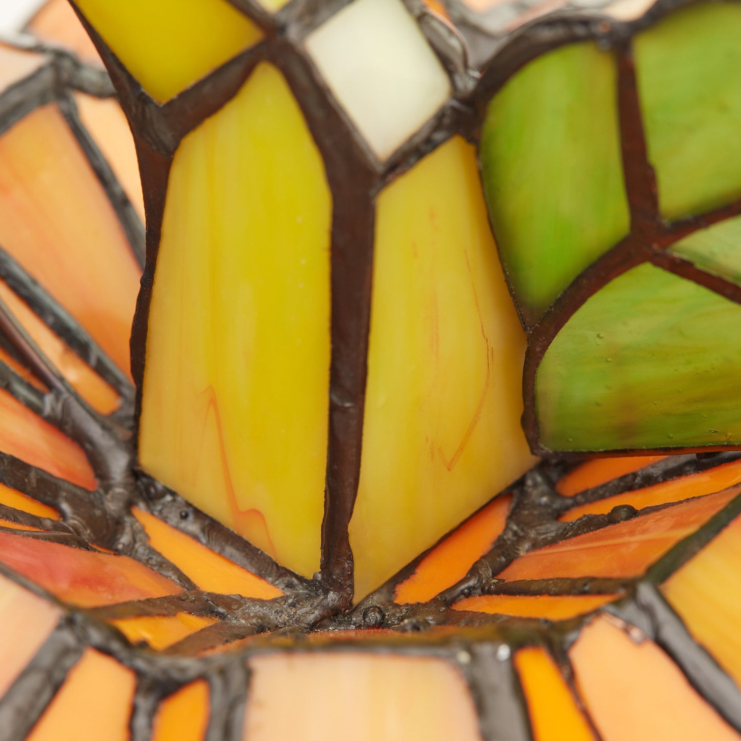 Lampada decorativa in vetro colorato Patch the Pumpkin 9 H - 8,25 L x 8,25 W x 9 H