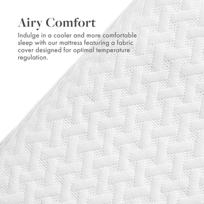 Materasso in memory foam con carbone di bambù SoftNest Airess Collection da 5 pollici