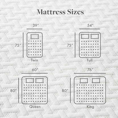 Materasso in memory foam con carbone di bambù SoftNest Airess Collection da 5 pollici