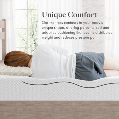 Materasso in memory foam con carbone di bambù SoftNest Airess Collection da 6 pollici