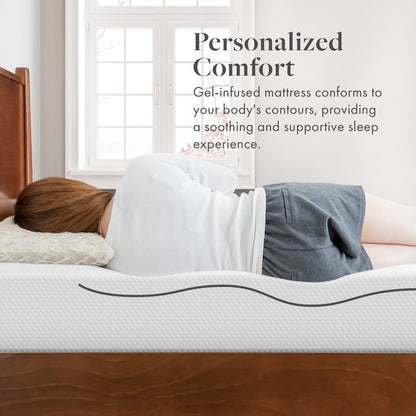 Materasso in memory foam gel premium SoftNest Rejuv Collection da 10 pollici