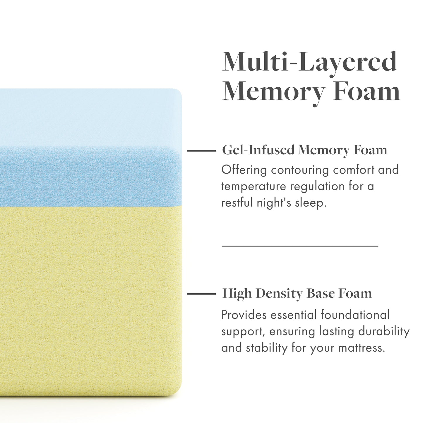 Materasso in memory foam di gel premium SoftNest Rejuv Collection da 6 pollici