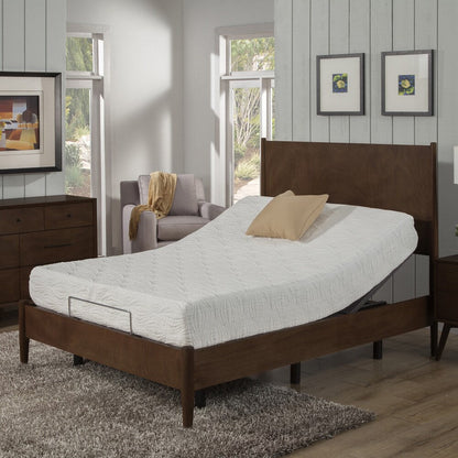 Materasso in memory foam gel da 10 pollici Queen-size AC Pacific e set base regolabile