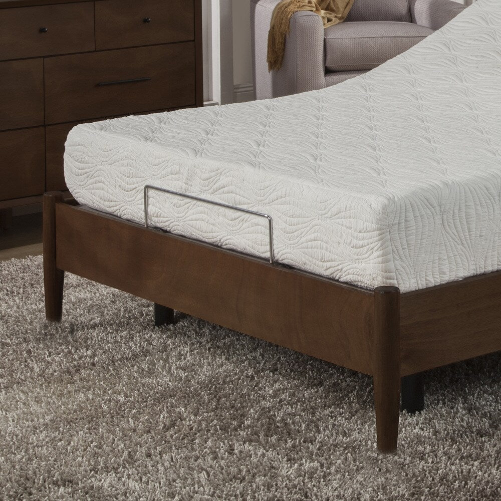 Materasso in memory foam gel da 10 pollici Queen-size AC Pacific e set base regolabile