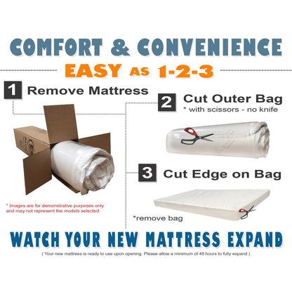 Materasso in memory foam al carbone e gel AC Pacific da 12 pollici