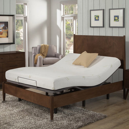 Materasso in memory foam AC Pacific Aloe Vera da 8 pollici e set letto regolabile