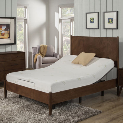 Materasso in memory foam AC Pacific Aloe Vera da 8 pollici e set base regolabile