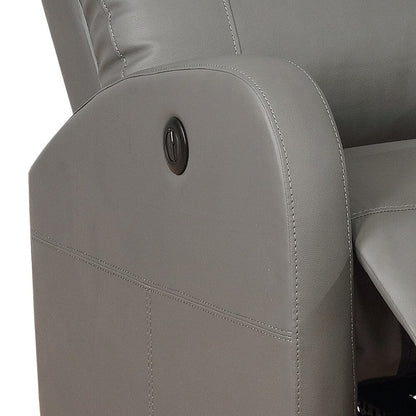 Poltrona reclinabile da lettura elettrica piccola in similpelle moderna AC Pacific