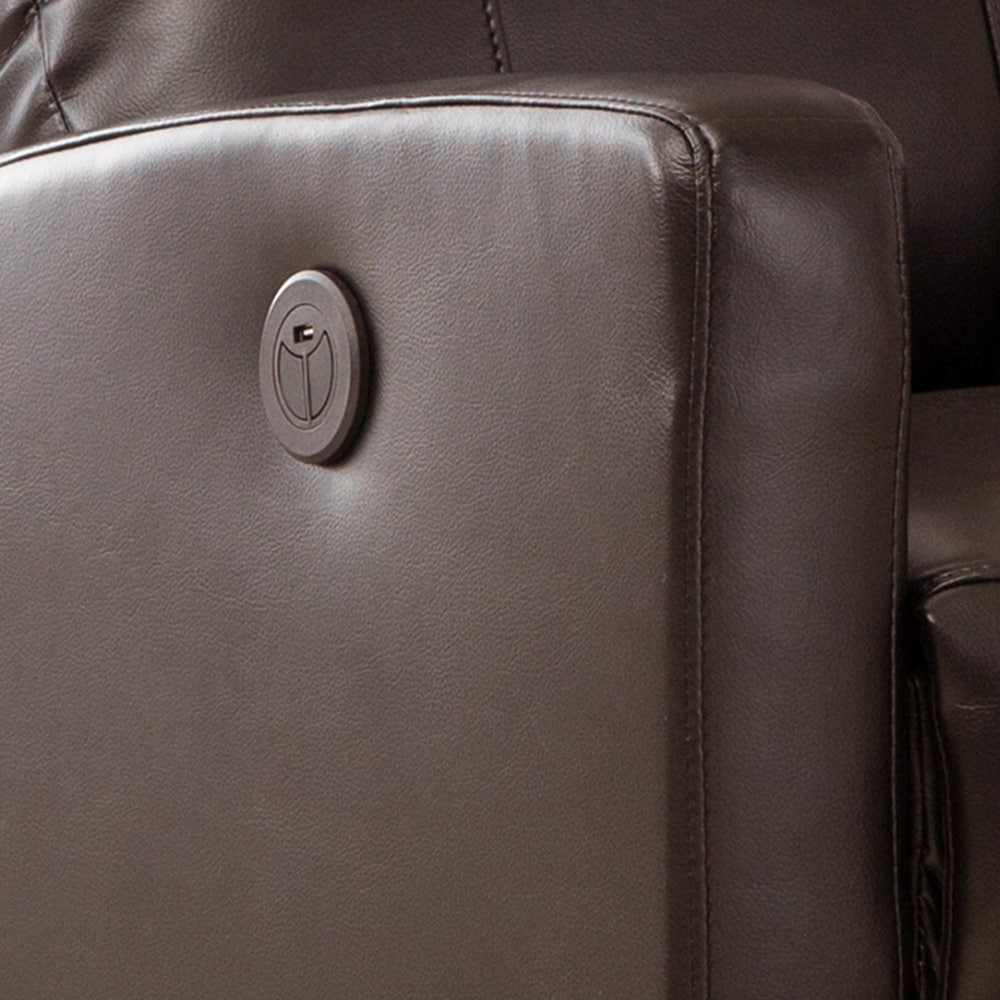 Poltrona reclinabile da lettura elettrica piccola in similpelle moderna AC Pacific