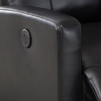 Poltrona reclinabile da lettura elettrica piccola in similpelle moderna AC Pacific