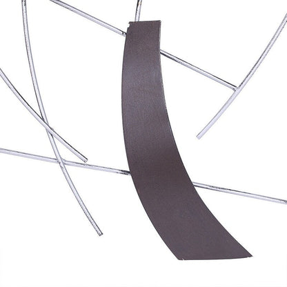 Scultura decorativa astratta in metallo da appendere alla parete, arte moderna, Adeco