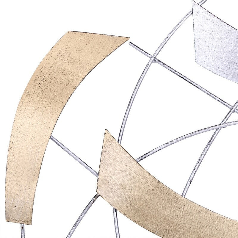 Scultura decorativa astratta in metallo da appendere alla parete, arte moderna, Adeco