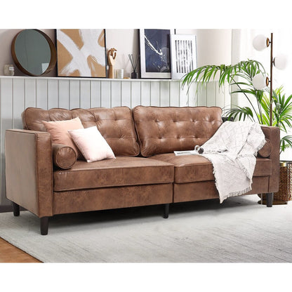 Divano moderno di metà secolo AECOJOY 84.2 con 2 cuscini di supporto