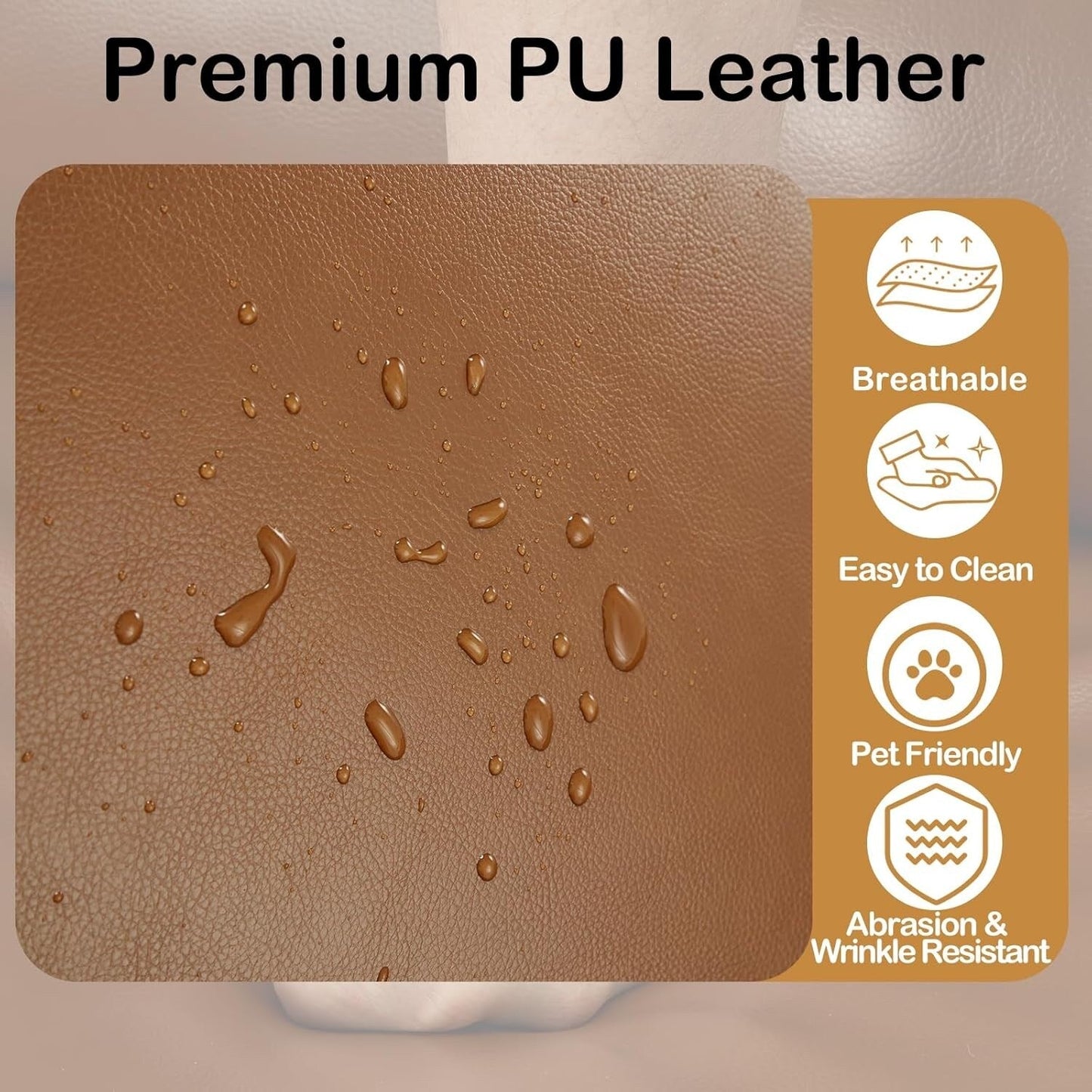 Divano componibile reclinabile elettrico AECOJOY, divano letto in pelle PU con chaise longue contenitore, schienale e poggiapiedi regolabili