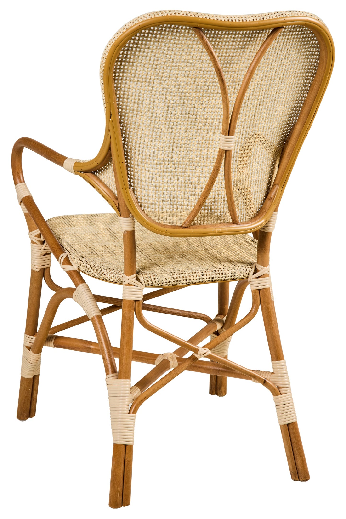 Caffe Marly - Sedia Con Braccioli Tessuto Naturale Melange