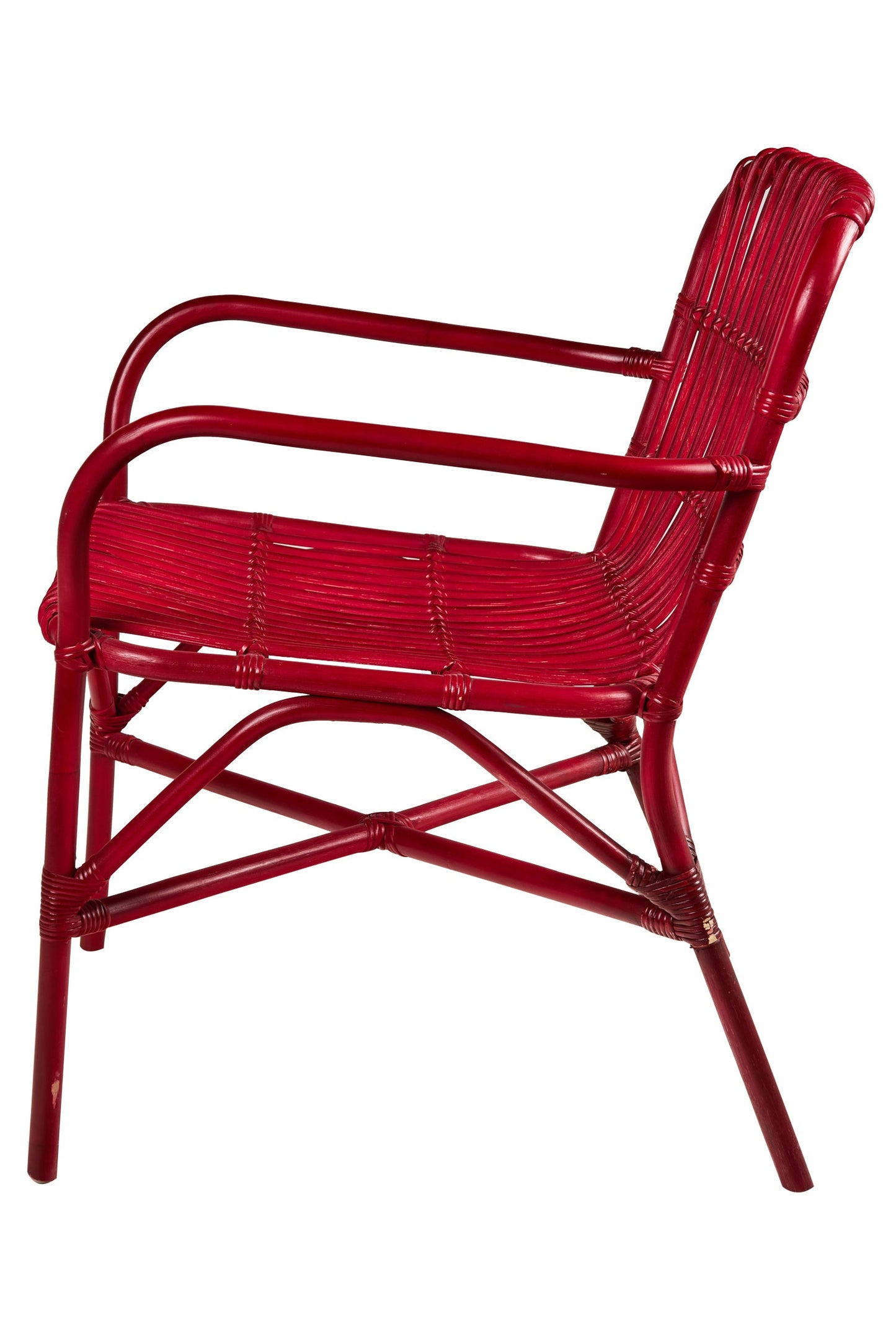 Delicieux - Poltroncina In Rattan Rossa