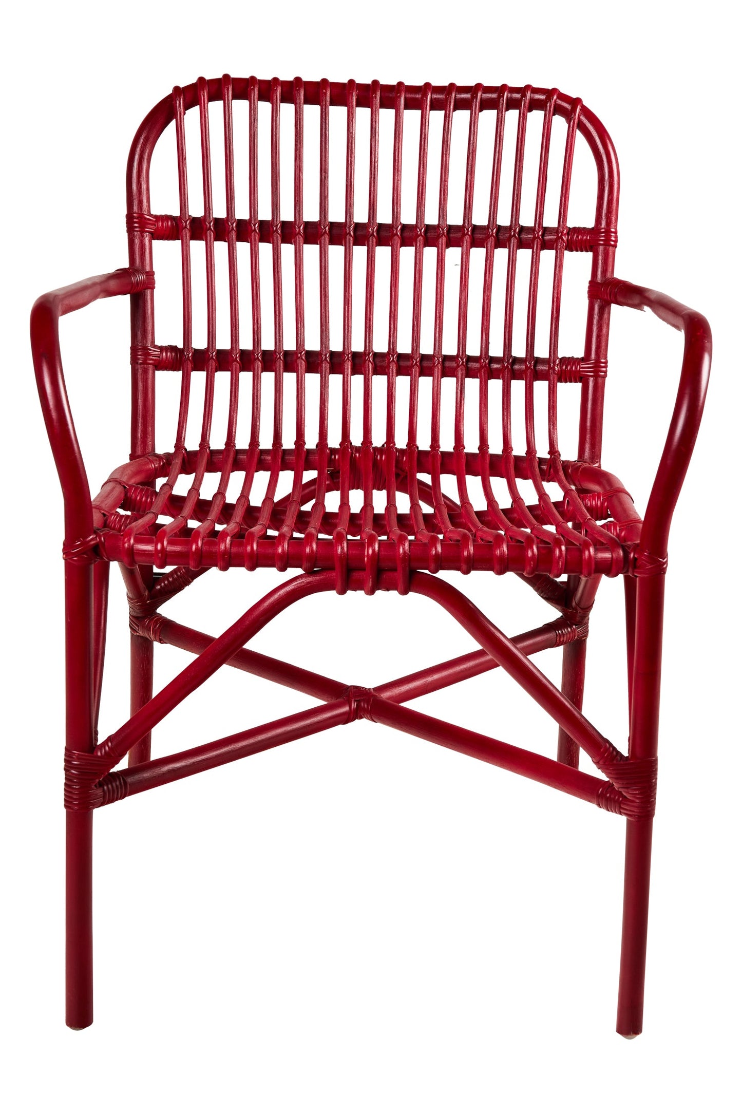 Delicieux - Poltroncina In Rattan Rossa