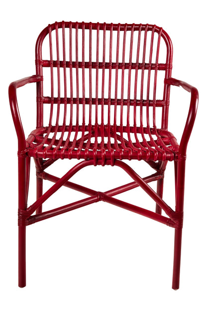 Delicieux - Poltroncina In Rattan Rossa